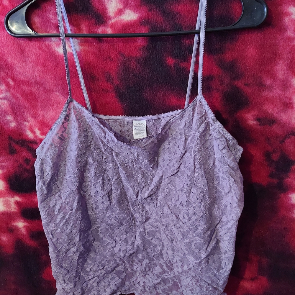 Elegant Lace Purple Cami Top